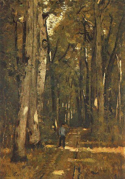 Laszlo Paal In the Forest of Fontainebleau oil painting picture